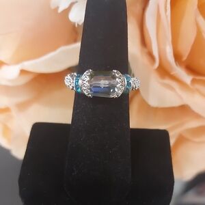 Handmade Rainbow Crystal w Light Blue Rondelles See Below For Custom Sizing 👇